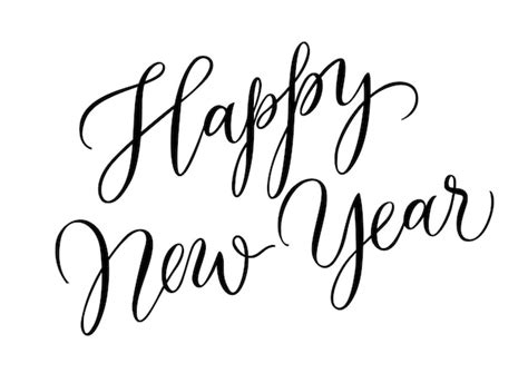 Feliz Año Nuevo Letras Vector Gratis