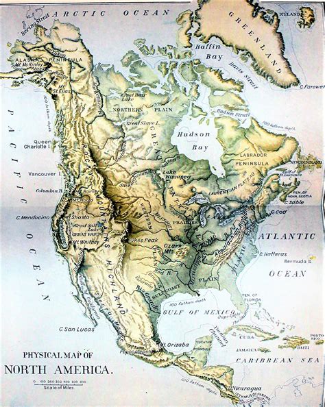 mapa de america del norte mapas norteamerica politico fisico images