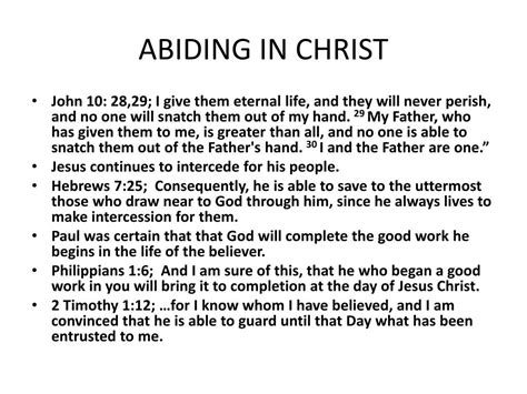 Ppt Abiding In Christ Powerpoint Presentation Free Download Id2415852