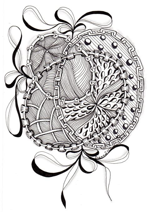 Tangle725 Diann2013 Tangle Art Doodles Zentangles Zentangle Art