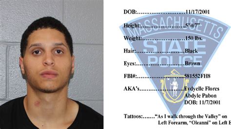 Holyoke Murder Suspect Added To Massachusetts State Police Wanted List