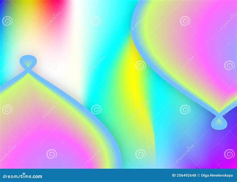 Liquid Fluid Background With Dynamic Elements And Shapes Stock Vector