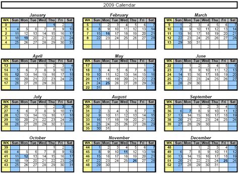 Excel Calendar Template