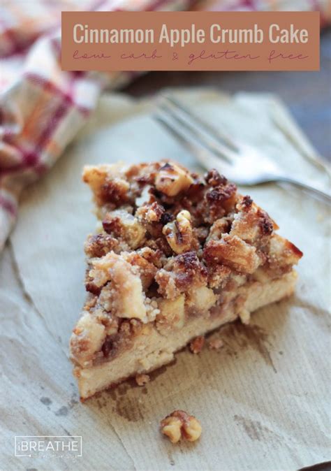 It's easy to put together and is wonderfully fruity. Cinnamon Apple Crumb Cake - Low Carb & Gluten Free ...