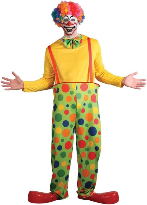 Mens L Funny Clown Costume For Circus Fancy Dress Uk Toys