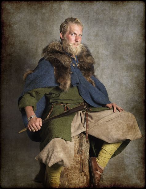 modern viking in traditional clothes real reenacted photo jim lyngvild viking clothing