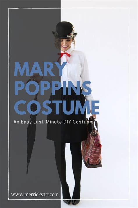 The Easiest Mary Poppins Costume Diy Merricks Art Last Minute Diy