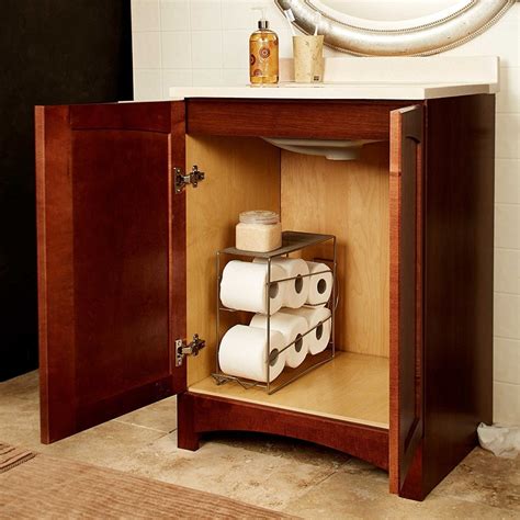 The toilet paper holder is very easy to assemble and can be easily cleaned without any cleaners or abrasives chemicals (in fact, it is explicitly stated not to). unique toilet paper storage holder - Organize Your Life