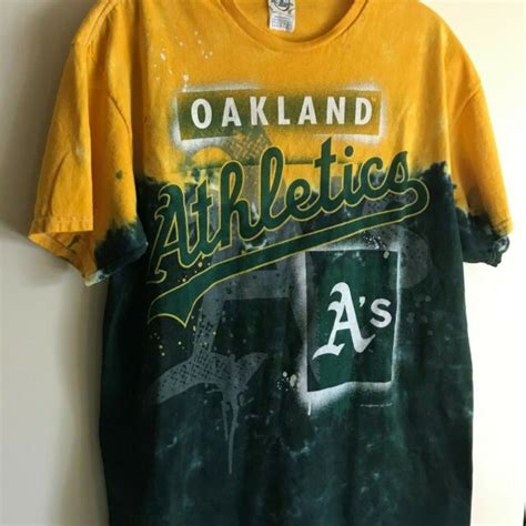 Oakland Athletics As T Shirt Large Color Yellowgreen Delta Pro