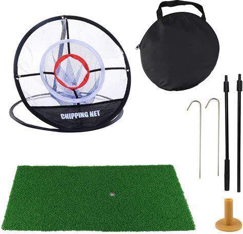Gabraden Golf Net Collapsible Golf Chipping Net And Golf Hitting Mat