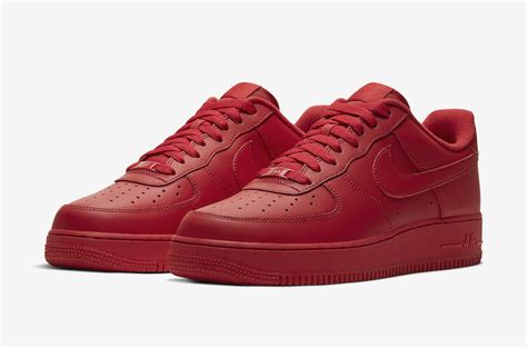 Nike Air Force 1 Low Triple Red Cw6999 600 Release Date Sbd