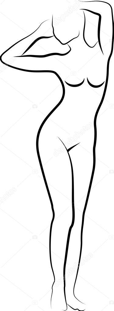 Sketch Nude Woman Stock Vector Mtmmarek