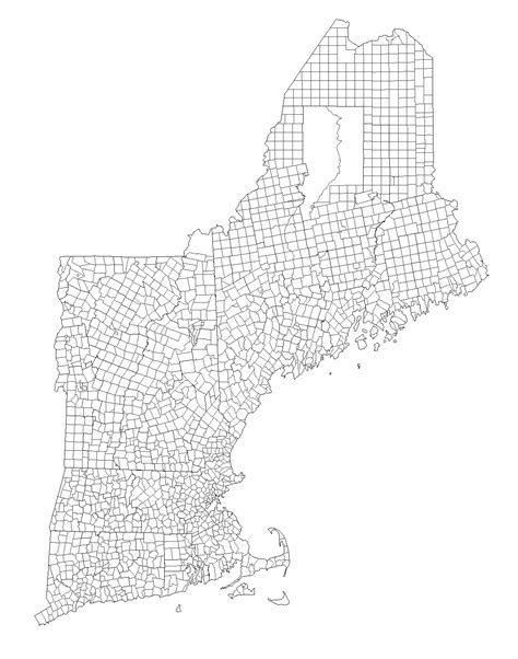 29 Blank Map Of New England Maps Database Source