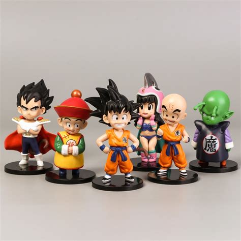 Vegeta may well be over 9,000 times better than dragon ball z: 6Pcs Amine Figma Mini Dragon Ball Z GOKU Golden FRIEZA ...