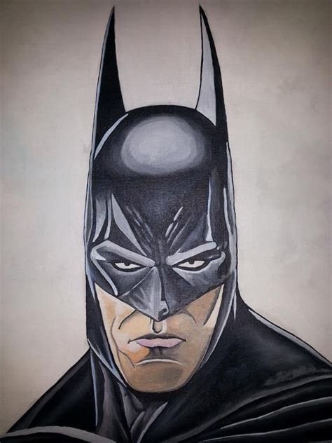 Batman Arkham Asylum Acrylic Canvas Painting Acrylic Canvas Batman