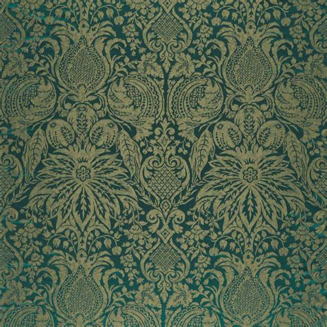 Mitford Weave Fabric Malachite Zdaf333101 Zoffany Damask The