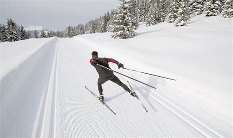 How To Skate Ski Cross Country Nordic Tracks Cross Country Skiers Try To Stay In Shape While