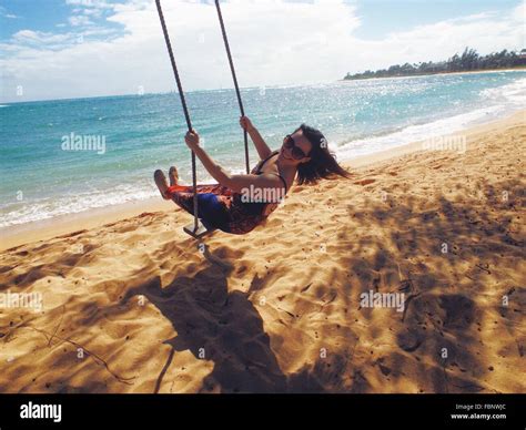 Swinging Woman Hi Res Stock Photography And Images Alamy