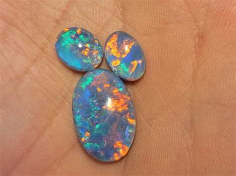 Spencer Idaho Opal Triplet Set Etsy