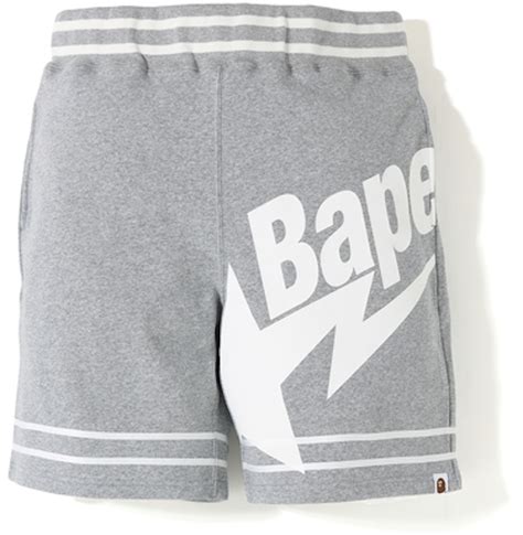 Bape Bapesta Shorts Grey Fw19