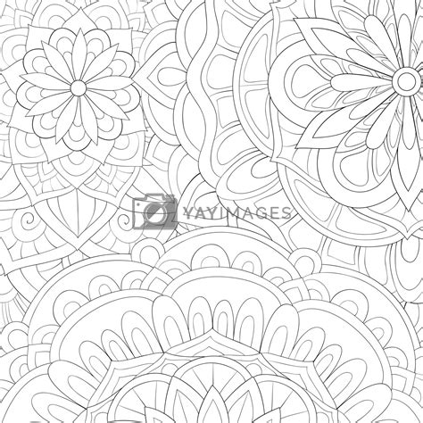 Adult Coloring Book Page An Abstract Background Image For Relaxi By Nonuzza Vectors