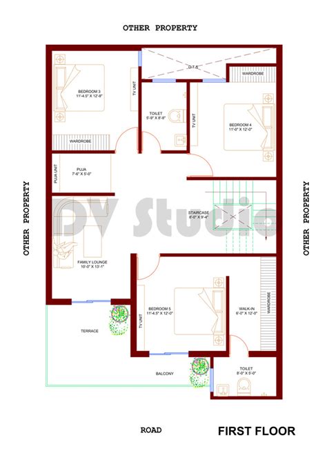 30x45 House Design Option 4
