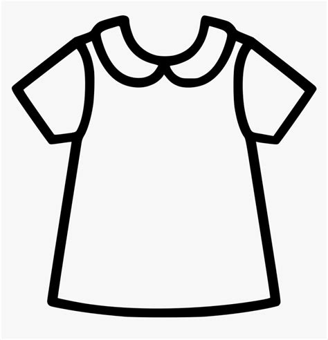Baby Dress Dress Clipart Black And White Hd Png Download