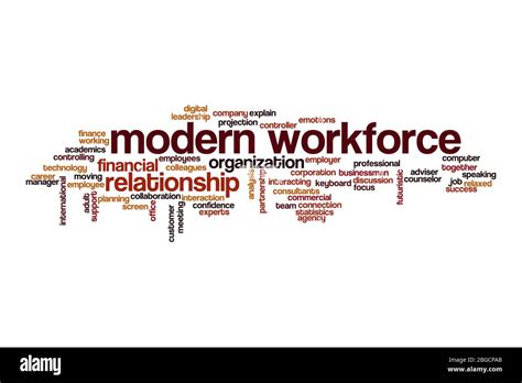 Modern Workforce Word Cloud Concept On White Background Stock Photo Alamy