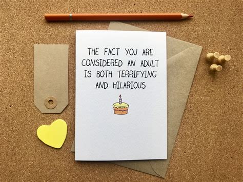 funny birthday card becoming an adult adulting etsy