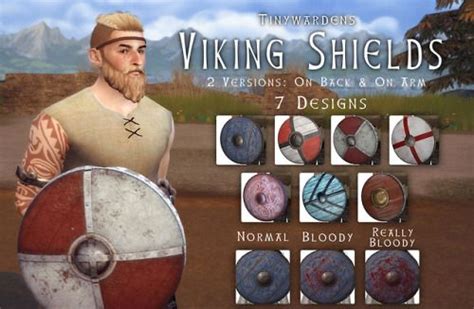 Pin By Lini Hamilton On Sims 4 Historical Cc And Mods Viking Shields