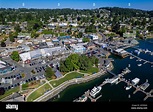 Aerial view of Poulsbo, Kitsap County, Washington, USA Stock Photo - Alamy