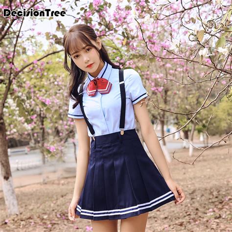 2020 School Uniform Set Student Uniform Tie Sailor Suit Set Jk Uniform