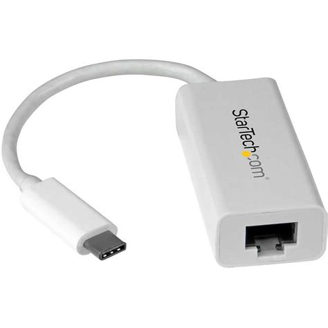 Usb C To Gigabit Ethernet Adapter White Thunderbolt 3