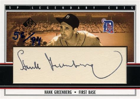 Top Hank Greenberg Baseball Cards Vintage Rookies Autographs Best