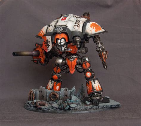 Specialising in warhammer fantasy and warhammer 40k. CoolMiniOrNot - Imperial Knight Titan in Orange, White and ...
