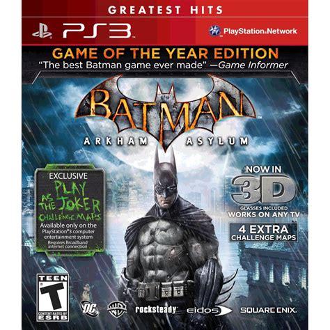 Batman Arkham Asylum Game Of The Year Edition Gh Ps3