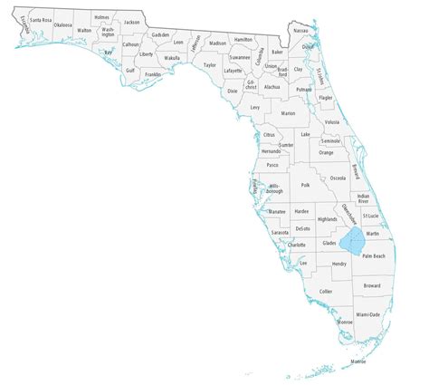 Florida County Map Gis Geography Maps Of Florida