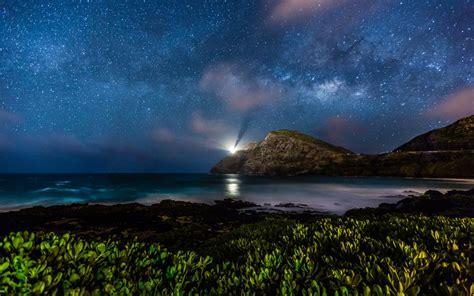 Night Sky Ca Hawaii Vacation Oahu Natural Landmarks Hawaii Vacation