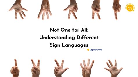 Not One For All Understanding Different Sign Languages