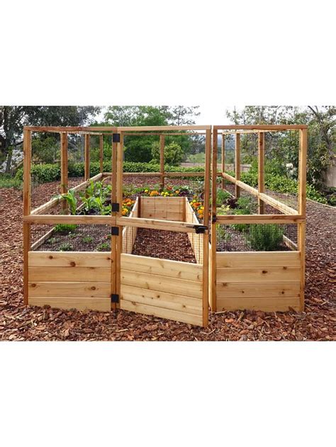 Raised Garden Bed 8x12 With Deer Fence Kit Gardeners Supply