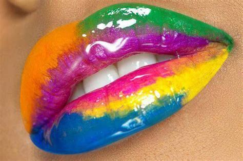 Colorful Lips Colorful Lips Lip Art Makeup Lipstick Art Love Makeup