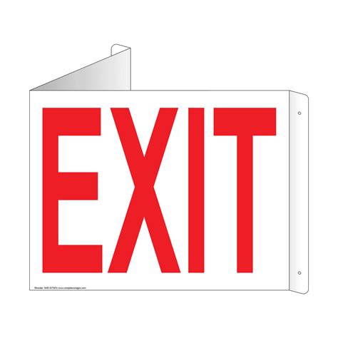 While authoring the app, calling exit doesn't exit or sign out the. Exit and Entrance - 3D Triangle Projection Signs