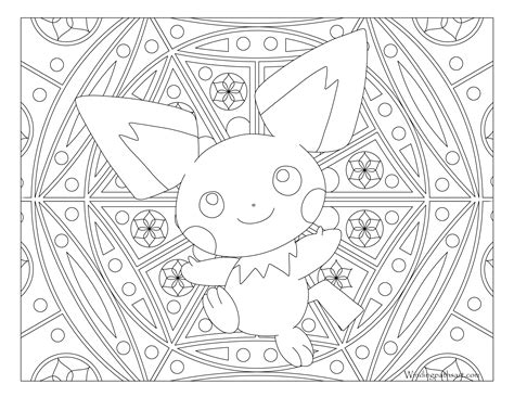 Pichu Pokemon Coloring Pages At Free Printable