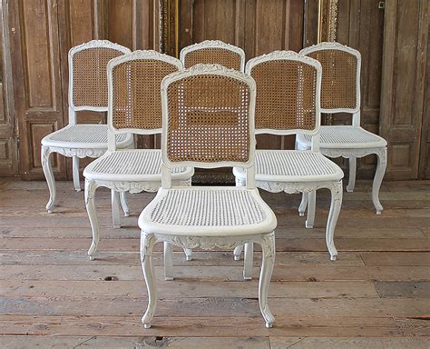 Set Of 6 French Country Louis Xv Style Cane Back Dining Chairs 5 692per Set Dining Furniture