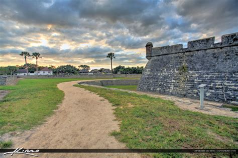 Path At Fort Castillo De San Marcos Fort St Augustine Hdr