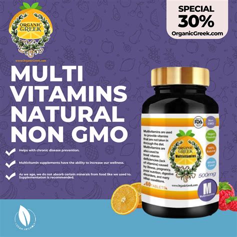Buy Natural And Organic Greek Multivitamin Supplement Organic Greek