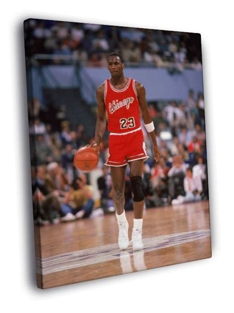 Michael Jordan 84-85 Chicago Bulls 1985 Sport 20x16 FRAMED CANVAS WALL