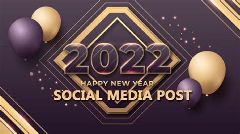 2022 Happy New Year Social Media Post Youtube
