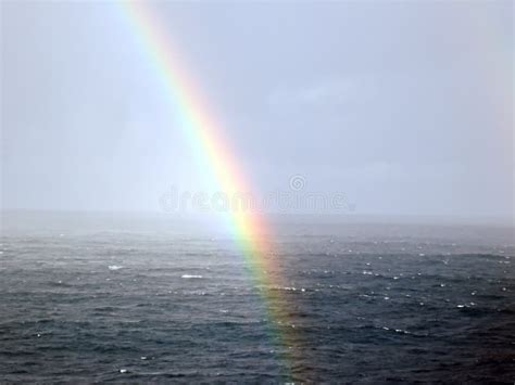 Rainbow In The Ocean After Rain And Thunderstorms Stock Image Image