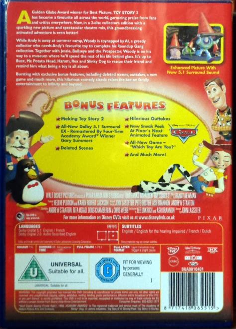 Movies On Dvd And Blu Ray Toy Story 2 1999